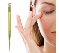 Präzisions-Akupunkturstift aus Messing - Gesichtsreflexzonenmassagegerät & Triggerpunkt-Stift - Handliches Massagegerät für Augen, Gesicht & Füße - 13 cm Meridian-Stift