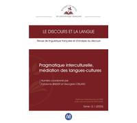 Pragmatique interculturelle, médiation des langues-cultures 12.1 - 2020 - Fabienne H. Baider - Eme Et Intercommunications - broché - Revue