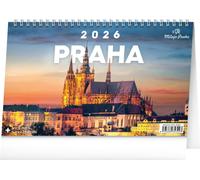 Prague 2026 - calendrier de bureau