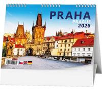 Prague 2026 - calendrier de bureau