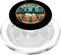 Prague avec Silhouette de Ville pour célibataires PopSockets PopGrip pour MagSafe