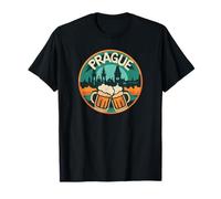 Prague avec Silhouette de Ville pour célibataires T-Shirt