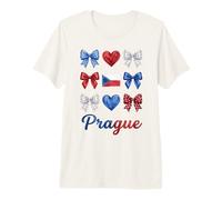 Prague Coquette Bow pour Filles T-Shirt Haut de Gamme