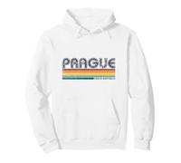 Prague Czech Republic Retro Vacances République Tchèque Sweat à Capuche