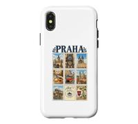 Prague Prague République tchèque Voyage Vintage Heritage Vacation Coque pour iPhone X/XS