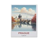 Prague, République tchèque，1000 Pièces Puzzle pour Adultes Enfants Adolescents, Intelligence Soulagement du Stress Divertissement Papier Jouets Bricolage Anniversaire（38x26cm）-HU1