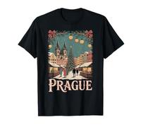 Prague République tchèque, marché de Noël européen, Fun Family T-Shirt