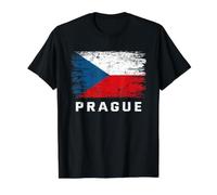 Prague République tchèque T-Shirt Graphique avec Valeur, Homme, Noir, XL