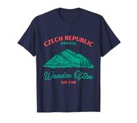 Prague République tchèque Vacation Wander Often Go Far T-Shirt