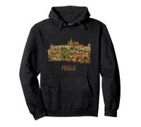 Prague République tchèque Voyage Souvenir City Landmark Cadeau Sweat à Capuche