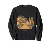 Prague République tchèque Voyage Souvenir City Landmark Cadeau Sweatshirt