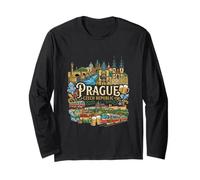 Prague République tchèque Voyage Souvenir Ville Cadeau Manche Longue