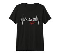 Prague Skyline Battement de cœur République Tchèque Praha T-Shirt Haut de Gamme