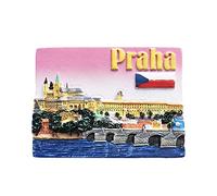 Prague tchèque 3D Réfrigérateur Aimant Souvenirs Résine Magnétique Décoration De Cuisine À La Maison, Prague Magnet Collection Cadeau