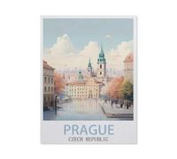 Prague, Tchéquie，Puzzles pour Adultes 1000 Pièces Puzzles pour Adultes pour Enfants Papier Puzzle Adolescents Jeux Éducatifs Anti-Stress Jouet Cadeau（38x26cm）-EO49