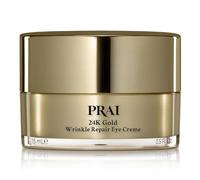 PRAI Crème Yeux Réparatrice Rides 24K Or 15ml - Formule Anti-Âge avec Acide Hyaluronique, Vitamines C & E - Infusée d’Or, lisse rides & ridules
