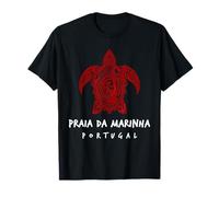 Praia da Marinha Portugal Tortue de mer Tribal Motif océan T-Shirt