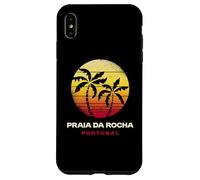Praia Da Rocha, Portugal, Plage Tropicale rétro avec Coucher de Soleil sur Les Palmiers Coque pour iPhone XS Max