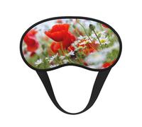 Prairie et fleurs de marguerites,Masques de sommeil occultants, cache-yeux couvrants, masques de sommeil anti-lumière