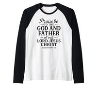 Praise Be to God Father of Jésus Écriture 2 Corinthiens 1:3 Manche Raglan