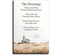 Praise God Doxology Poster Hymn Verse for | Sing praise chorus, historical song, quiet reflection corner(Unframed,16x24inch(40x60cm))