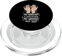 Praise Hands My Worship is Loud Leaders du culte chrétien PopSockets PopGrip pour MagSafe