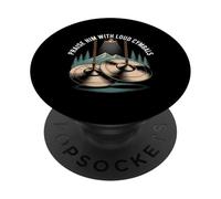 Praise Him with Loud Cymbals Worship Church Drummer - PopSockets PopGrip Adhésif