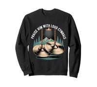 Praise Him with Loud Cymbals Worship Church Drummer - Sweatshirt