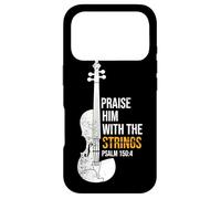 Praise Him with The Strings Psalm 150:4 - Violon Coque pour iPhone 17 Pro