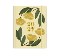 Praise His Name, Floral Edition - 2027 17-Month Bible Memory Planner Softcover, August 2026 - December 2027, 7.75" x 9.75, gold foil on cover, monthly ... Standard Bible, LSB, list of names of God