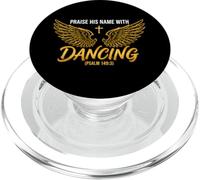 Praise His Name with Dancing Psaum 149:3 Danseuse Religieuse PopSockets PopGrip pour MagSafe