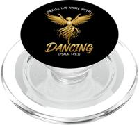 Praise His Name with Dancing Psaum 149:3 Danseuse Religieuse PopSockets PopGrip pour MagSafe