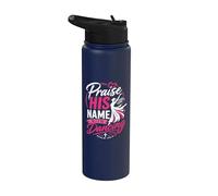 Praise His Name With Dancing Psaum 149:3 Religious Dancing Stainless Steel Insulated Water Bottle