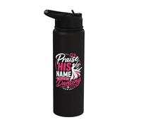 Praise His Name With Dancing Psaum 149:3 Religious Dancing Stainless Steel Insulated Water Bottle