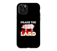 Praise The Holy Lard Funny Pig BBQ Grilling Pork Lover Meme Coque pour iPhone 11 Pro