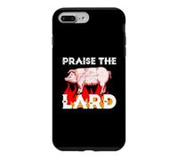 Praise The Holy Lard Funny Pig BBQ Grilling Pork Lover Meme Coque pour iPhone 7 Plus/8 Plus