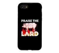 Praise The Holy Lard Funny Pig BBQ Grilling Pork Lover Meme Coque pour iPhone SE (2020) / 7/8