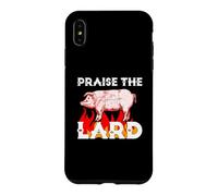 Praise The Holy Lard Funny Pig BBQ Grilling Pork Lover Meme Coque pour iPhone XS Max