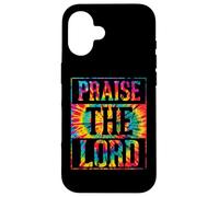 Praise The Lord Christian Faith Tie Dye Cute Christianity Coque pour iPhone 16