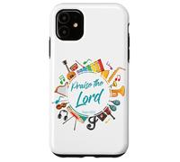 Praise The Lord - Psalm 150:6 Christian Church Worship Color Coque pour iPhone 11