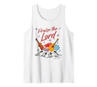 Praise The Lord - Psalm 150:6 Christian Church Worship Color Débardeur