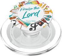 Praise The Lord - Psalm 150:6 Christian Church Worship Color PopSockets PopGrip pour MagSafe