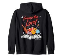 Praise The Lord - Psalm 150:6 Christian Church Worship Color Sweat à Capuche