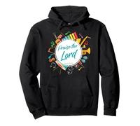 Praise The Lord - Psalm 150:6 Christian Church Worship Color Sweat à Capuche