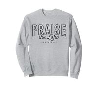Praise The Lord Psaume 34 1 Louant Jésus-Christ Chrétien Sweatshirt