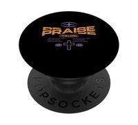 Praise The Lord - Urban Typography Streetwear PopSockets PopGrip Adhésif