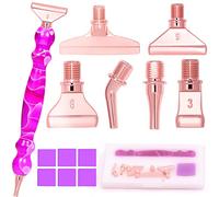 Praise V Do Diamond Painting Pen Kit Tool Accessories Stylus Drill Pen with Metal Placers for Nail Art Decoration Purple