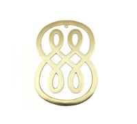 Prajet Brass Double symbole de l'infini pour Vastu Remèdes d'équilibre pour Vastu Dosh, améliore la positivité favorise l'amour et l'harmonie Vastu Feng Shui
