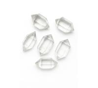 Prajet Lot de 5 cristaux de quartz Herkimer transparents naturels pour guérison, méditation, nettoyage énergétique et Reiki