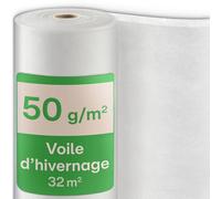 Praknu Voile d'Hivernage Plante Extérieur 50 g/m² - 32 m² Protection Gel | Respirant et anti-déchirure, protège du froid tout l'hiver, stabilisé UV, voile de forçage, à découper aux ciseaux